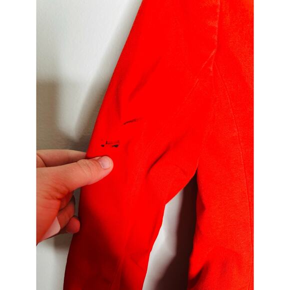 DEREK LAM 10 CROSBY Red Front Button Closure Noah Single Breast Jacket Blazer 4 - Picture 13 of 16